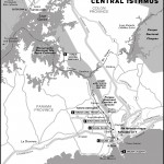 Map of the Panama Canal and Central Isthmus