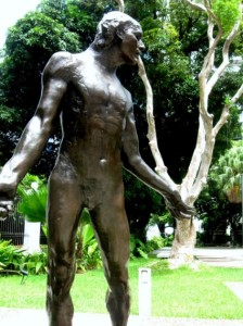 Rodin scupture of a man