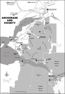 Map of Anchorage and Vicinity, Alaska