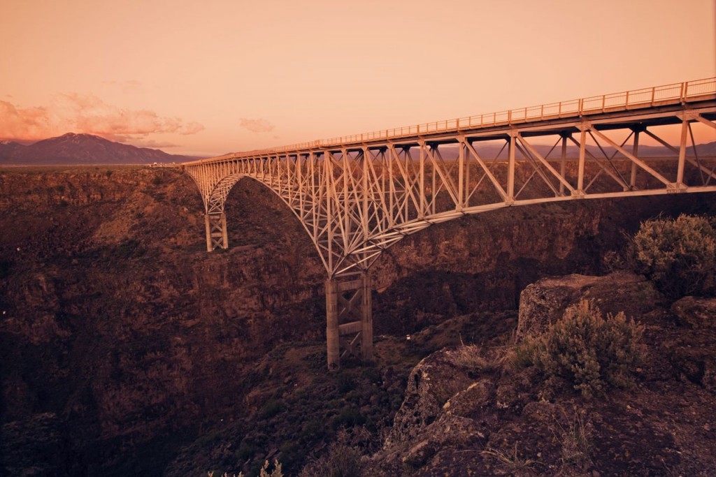 The Rio Grande Gorge Bridge.