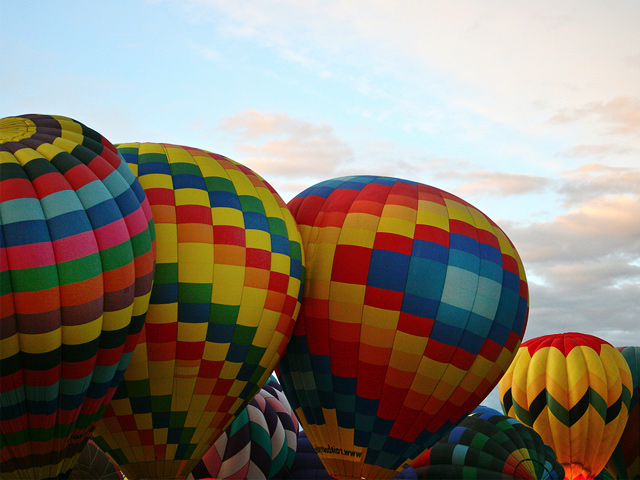 The Albuquerque International Balloon Fiesta fills the sky every October.