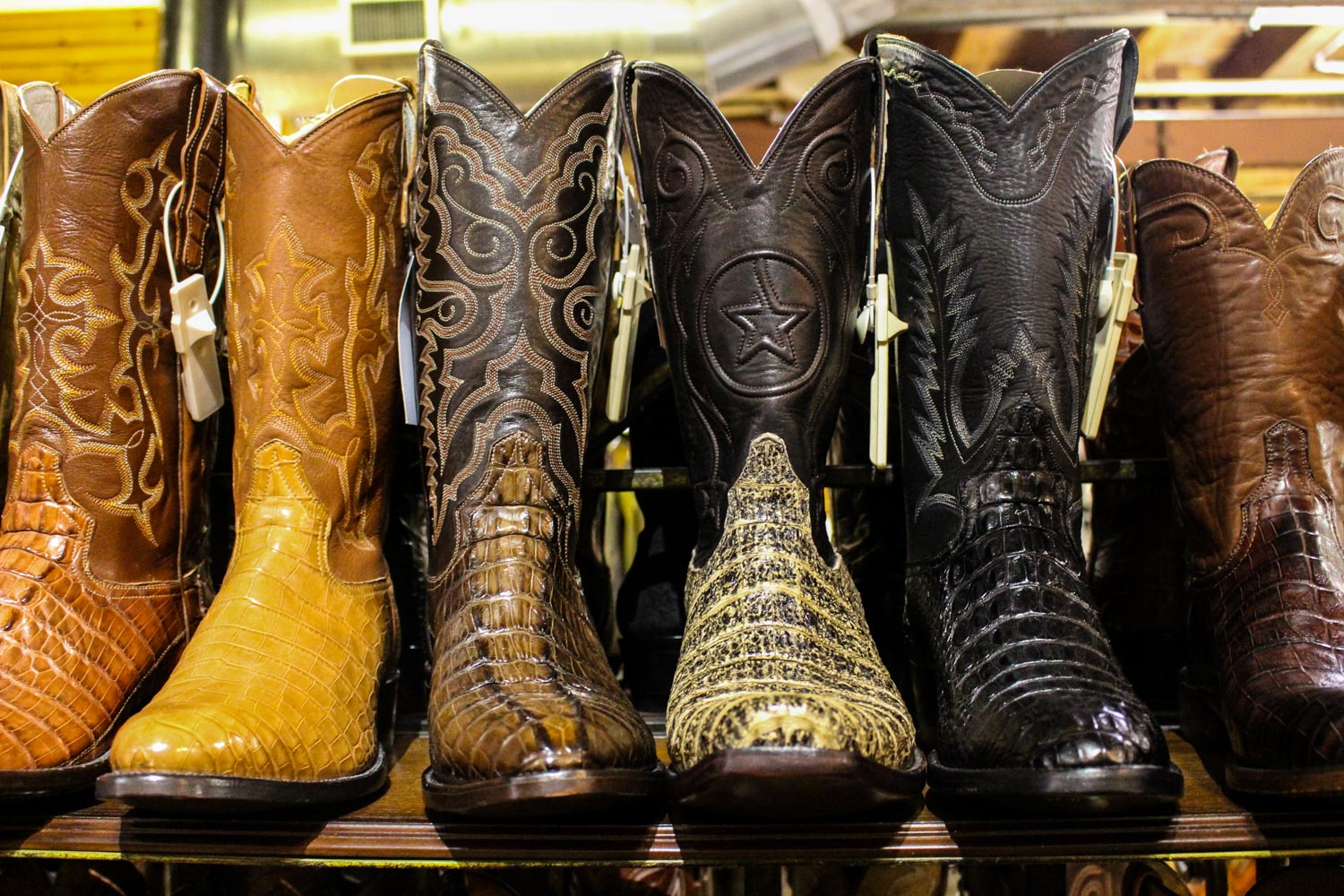 Cowboy boots at Wild Bill's Western Store © Shanna Jones / Lonely Planet