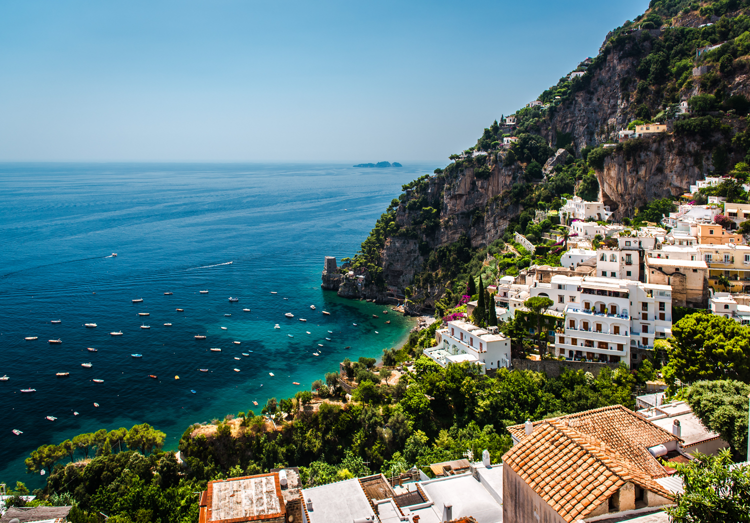 Positano on the Amalfi Coast. Image by Alex Tihonov / Moment / Getty