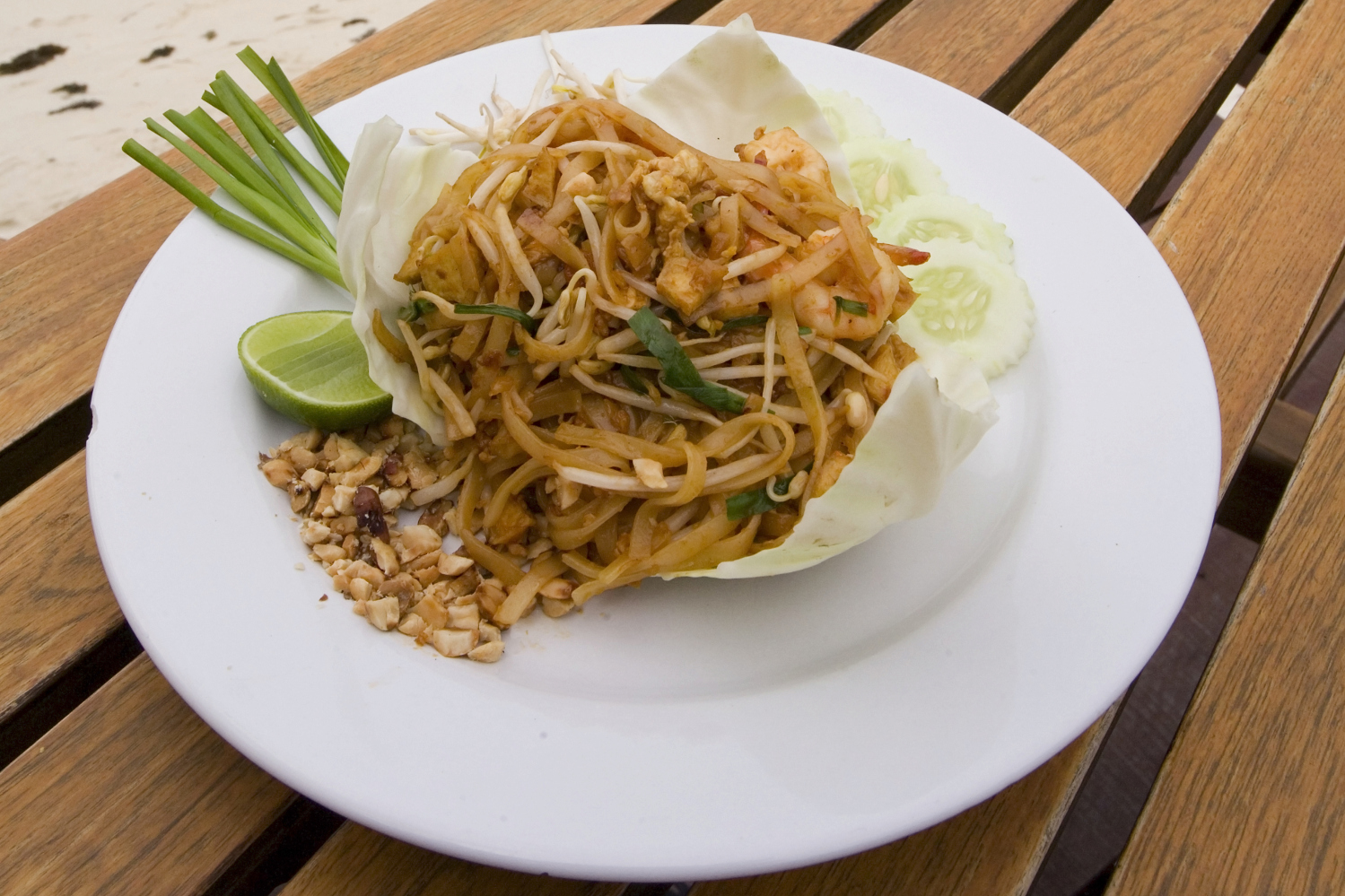 Sample a typical shrimp 'pad Thai' at one of many good restaurants on Ko Pha-Ngan, Thailand © Edward Westmacott / Getty Images