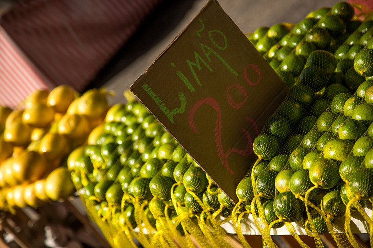 Limes, a key ingredient in a caipirinha, Brazil's national cocktail, are in plentiful supply at the Feira da Glória. Image by Teresa Geer / Lonely Planet