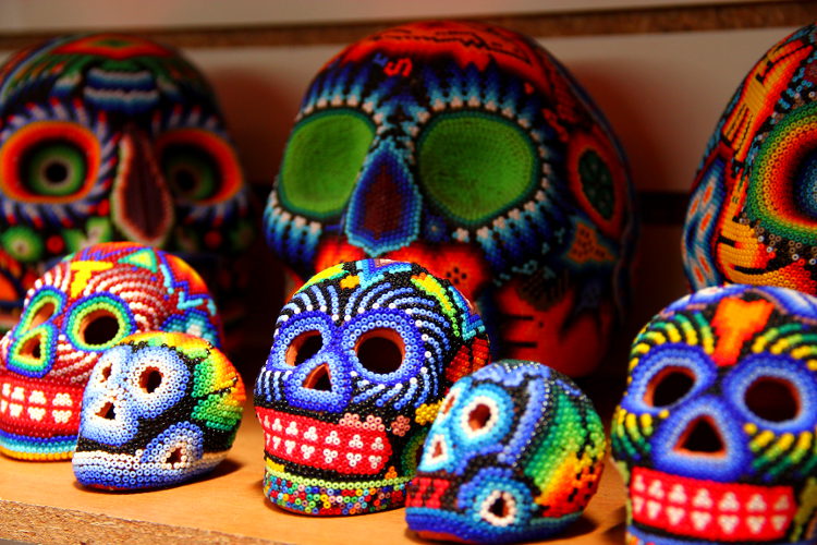 Huichol skulls take hours of painstaking work to create. Image by Phillip Tang / Lonely Planet