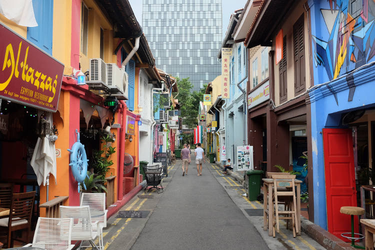 Haji Lane, Singapore. Image by Jnzl's Public Domain Photos