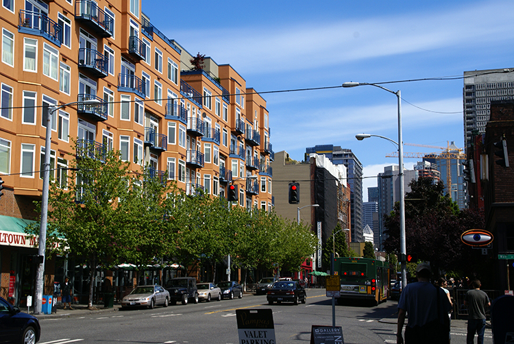 First Avenue in the Belltown neighborhood of Seattle. Image by David Baron / CC BY-SA 2.0