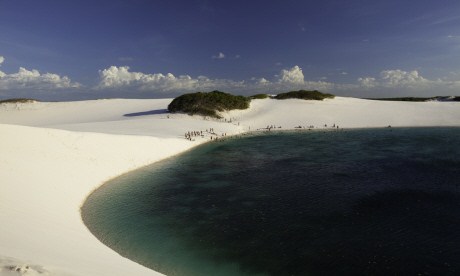 The Lençóis Maranhenses dunes are pocked with crystal clear, seasonal fresh water lakes (Alex Robinson)