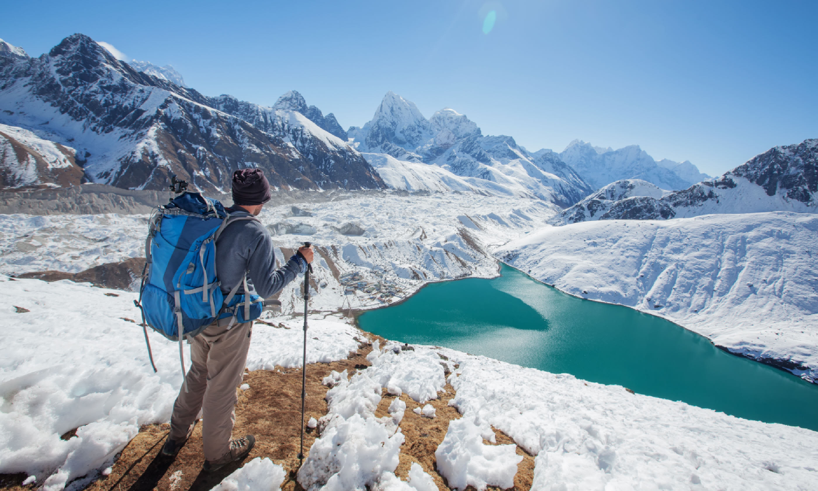 Hiker in the Himalayas (Shutterstock)