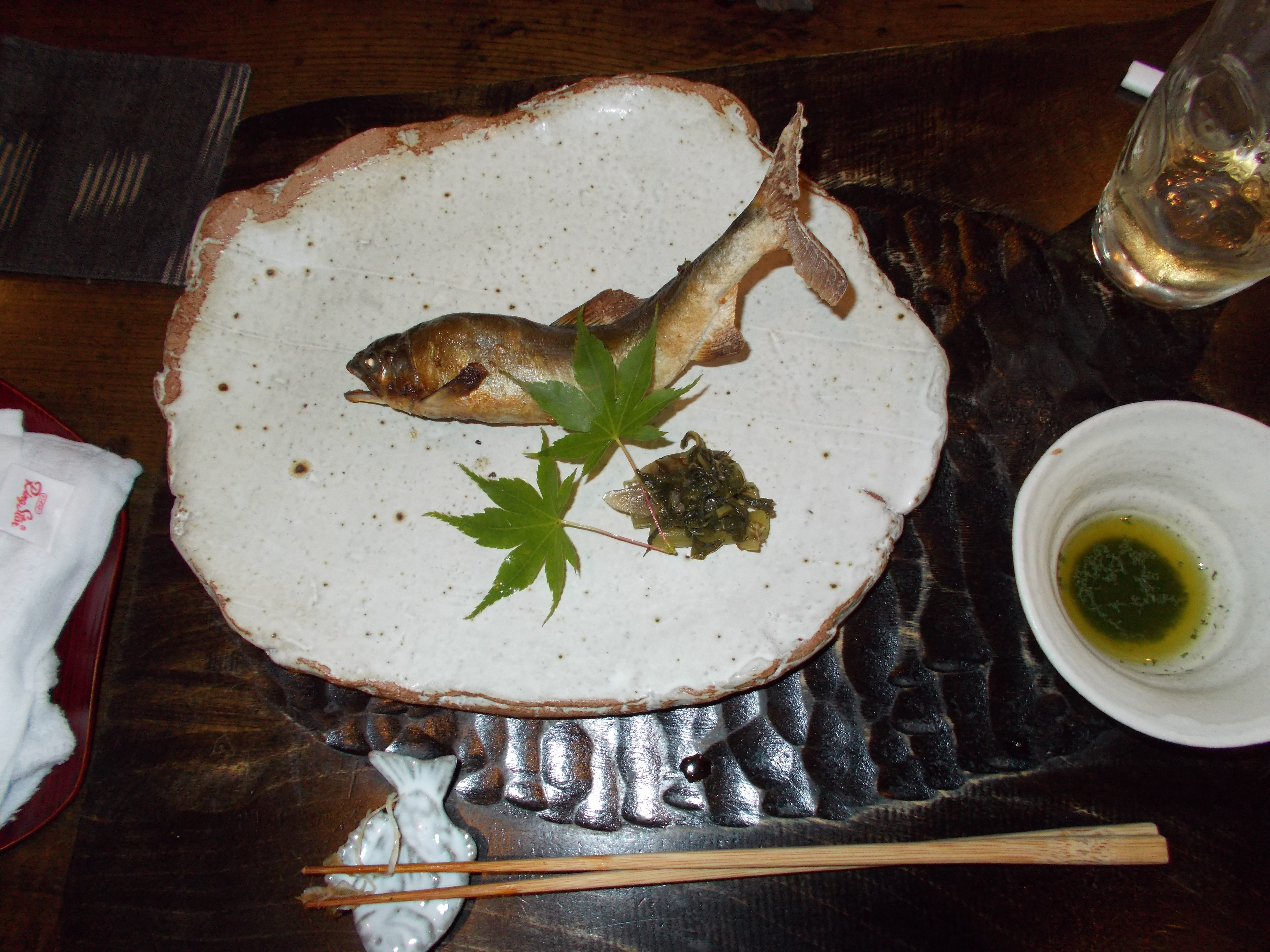 Ayu dinner (photo: Nakazawa)