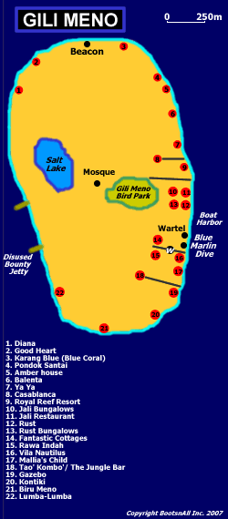 map of gili meno