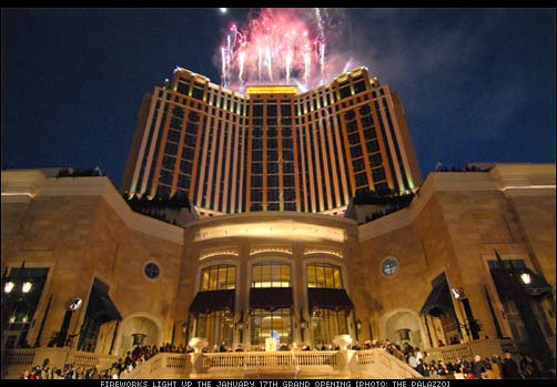 The Palazzo Opens Amidst Fireworks and Fanfare