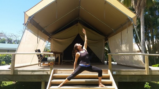 Yoga instructor at Ikurangi Eco Retreat.