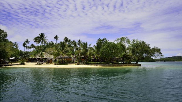 Oyster Island Resort sits in a spectacular marine reserve off Espiritu Santo, north-west of Vila.