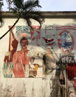 Where east and west collide: Street art  in Guam.