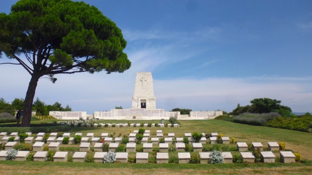 The war cemetery at Gallipoli.