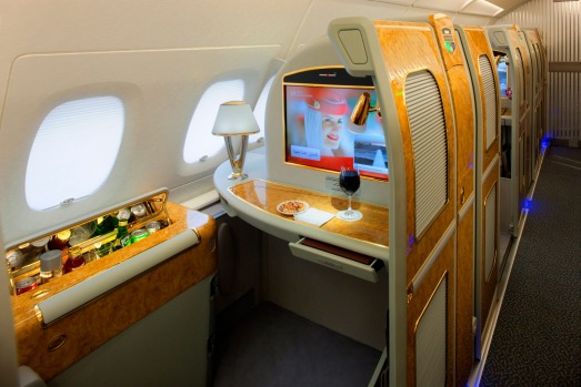 Say goodbye: Emirates will be removing these luxurious first class private suites to make way for more economy seats.