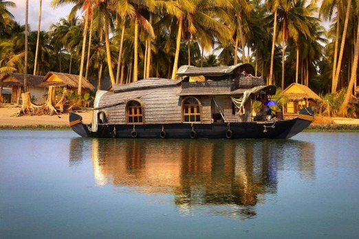 A cruise along the palm tree-lined backwaters of Kerala on a houseboat is a must-do South Indian experience.