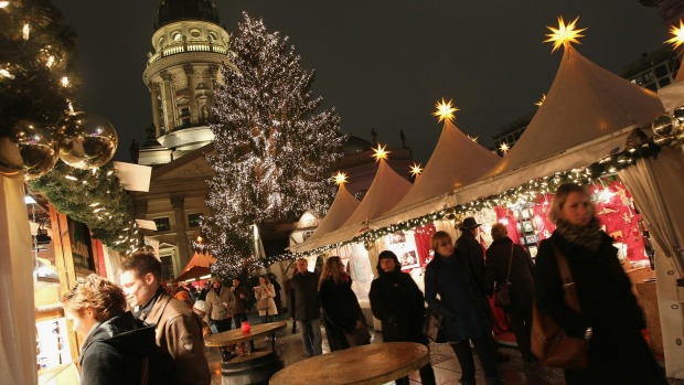 A traditional Christmas market in Berlin.
