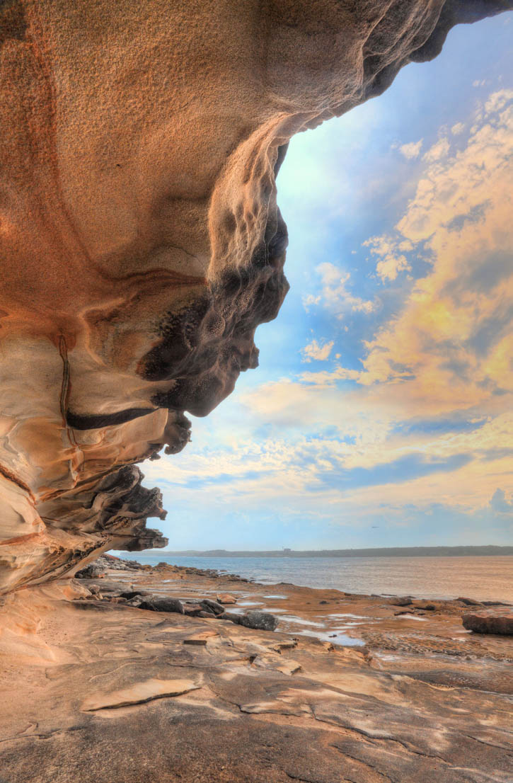 Botany Bay, Sydney, Australia, at sunset.