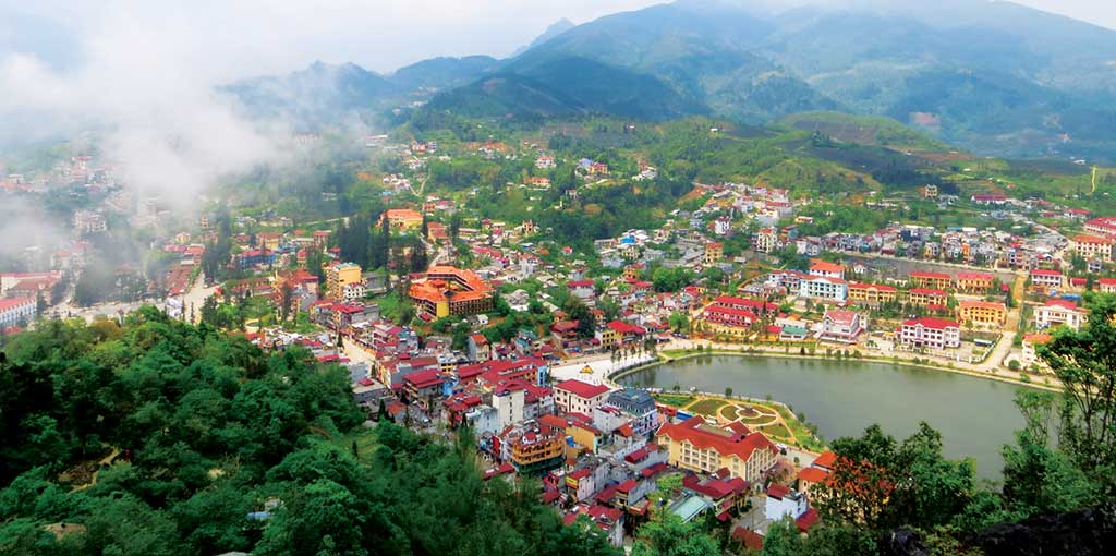 View of Sapa from Dragon Jaw Mountain. Photo © Dana Filek-Gibson.