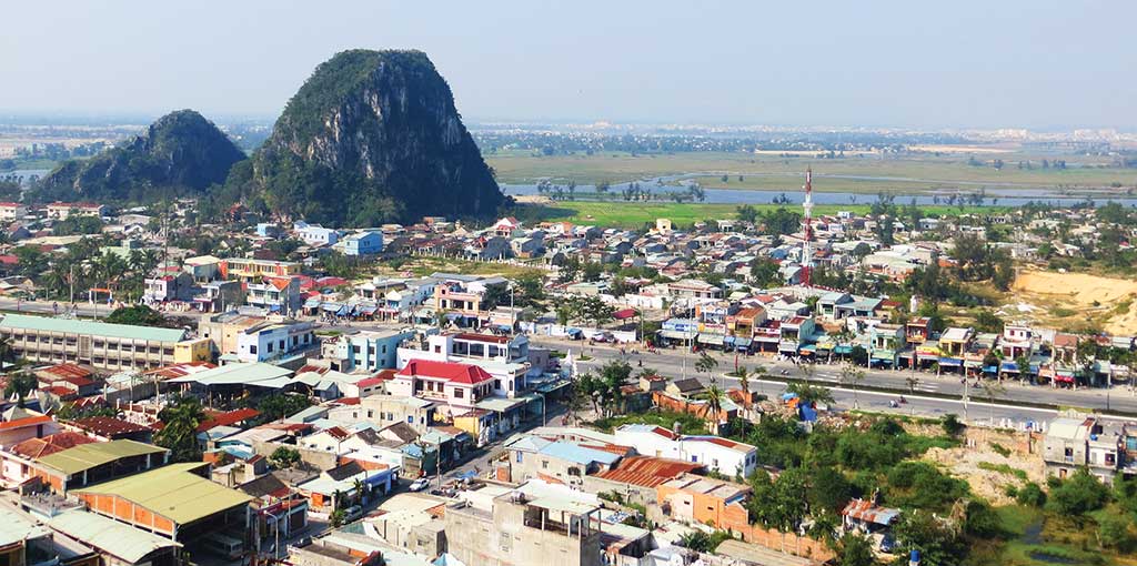 View from the Marble Mountains in Vietnam. Photo © Dana Filek-Gibson.