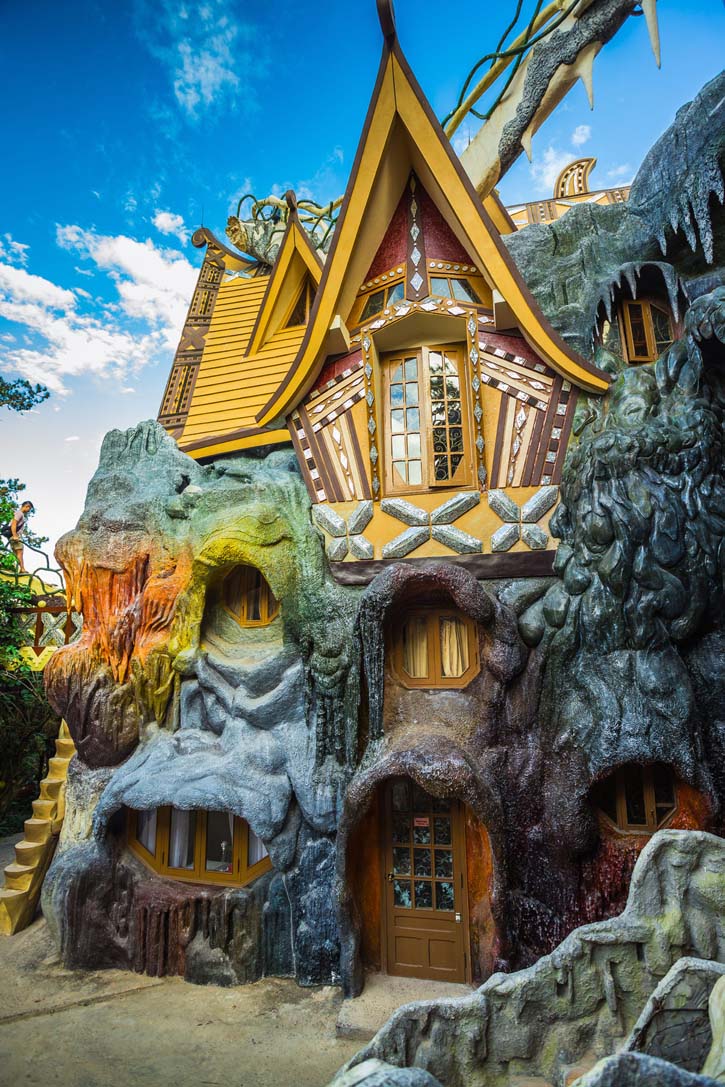 The fanciful, fairy-tale-like exterior of the Hang Nga Crazy House.