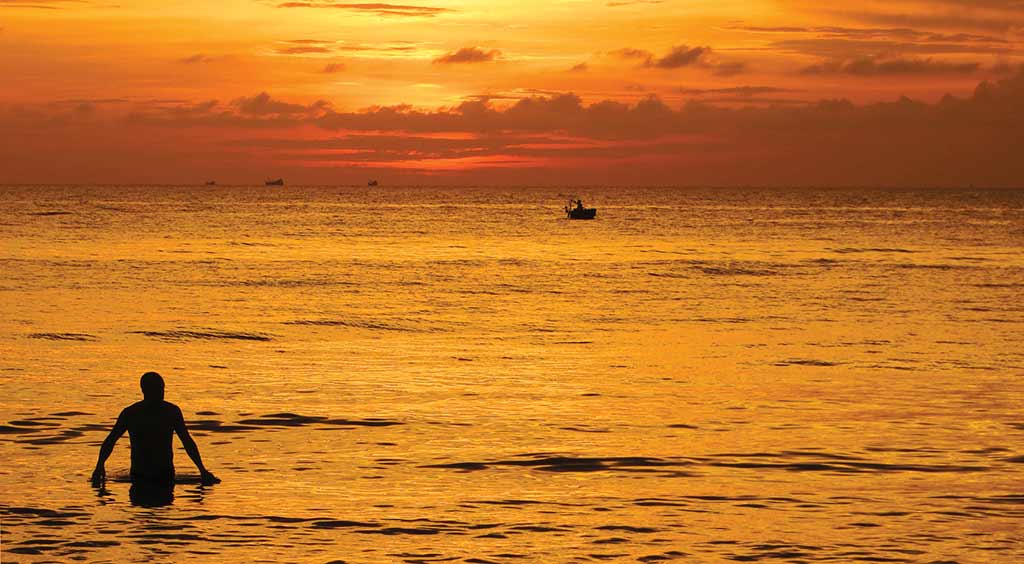 Sunset over Phu Quoc's Long Beach. Photo © Dana Filek-Gibson.