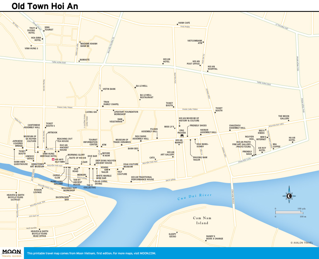 Travel map of Old Town Hoi An