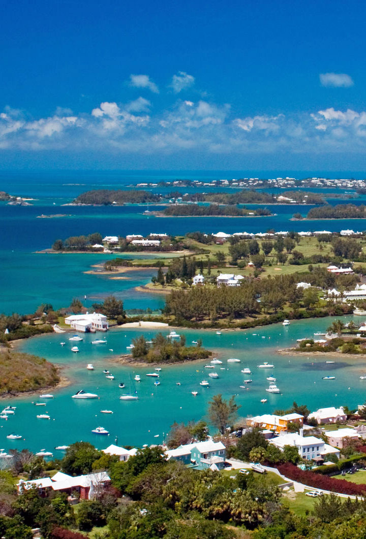 Looking across the Great Sound, Bermuda.