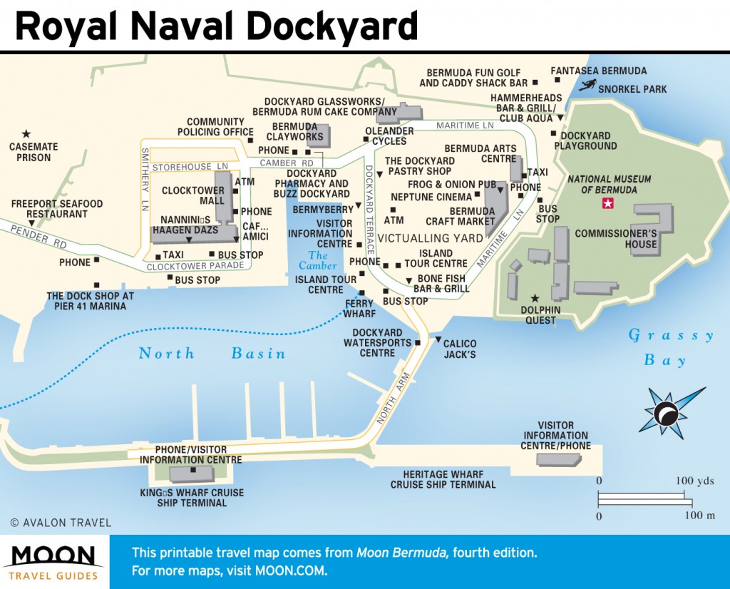 Travel map of Royal Naval Dockyard, Bermuda