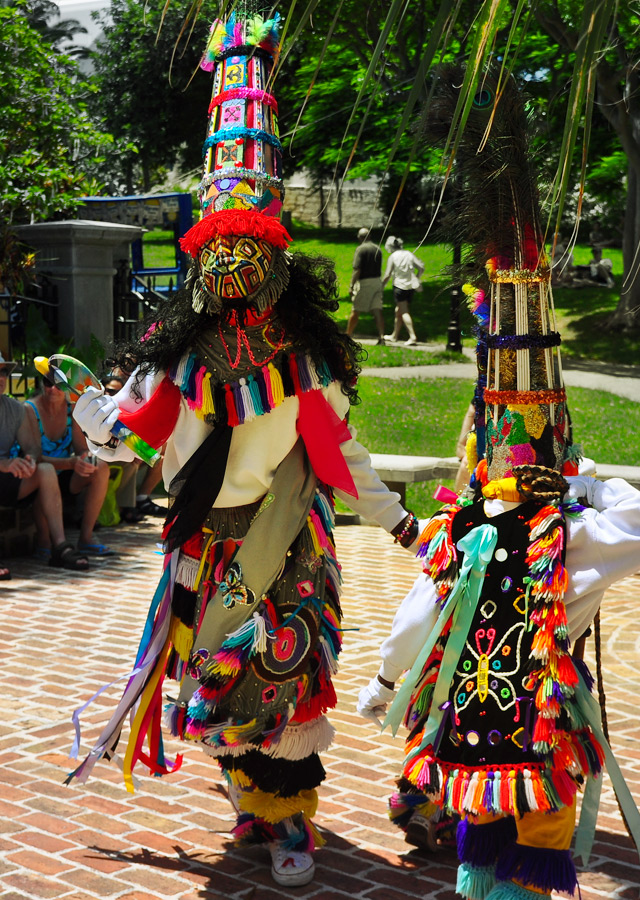 Gombey dancers perform at the daylong festival honoring Bermuda’s labor movement.