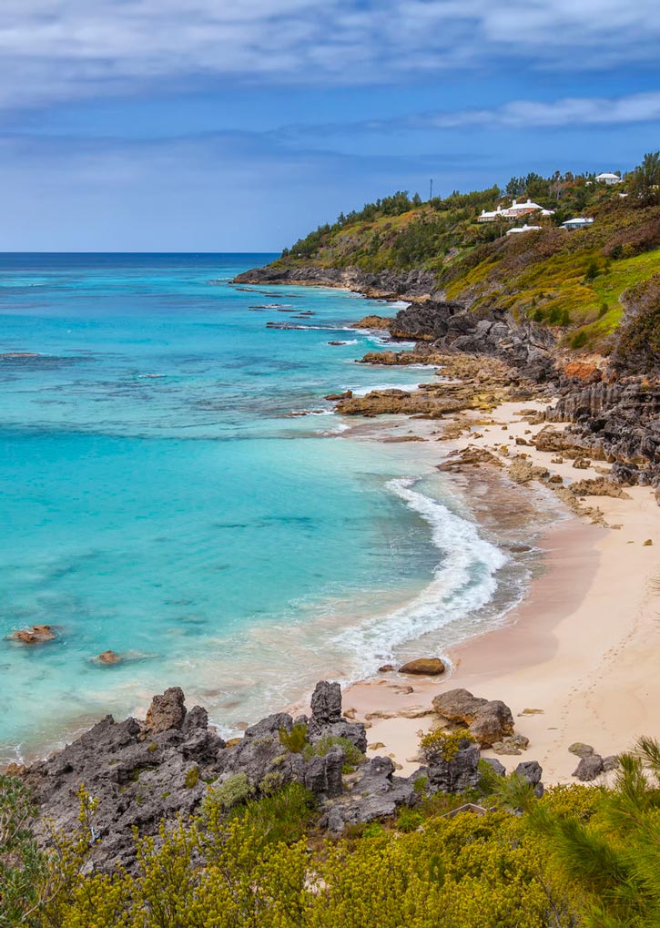 The clear waters of Church Bay Bermuda.