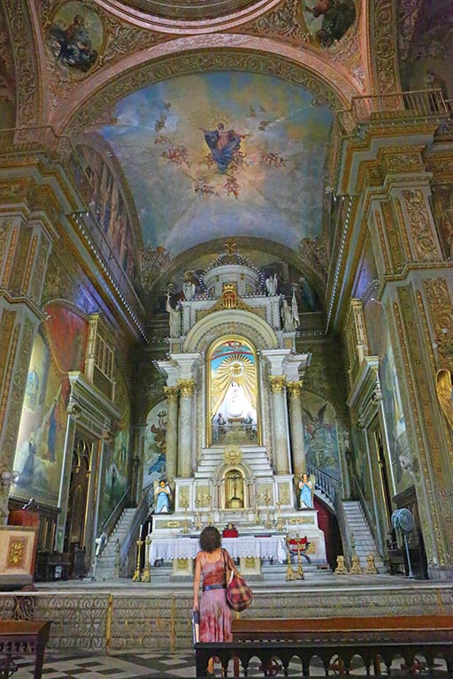 View inside Iglesias Nuestra Senora de la Merced. Photo © Christopher P. Baker.