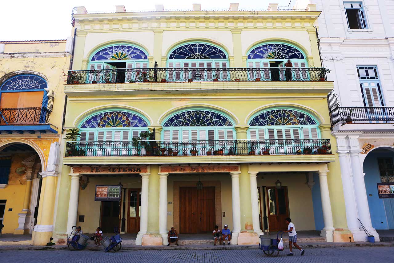 Restored building on Plaza Vieja, Habana Vieja