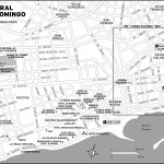 Map of Central Santo Domingo, Dominican Republic