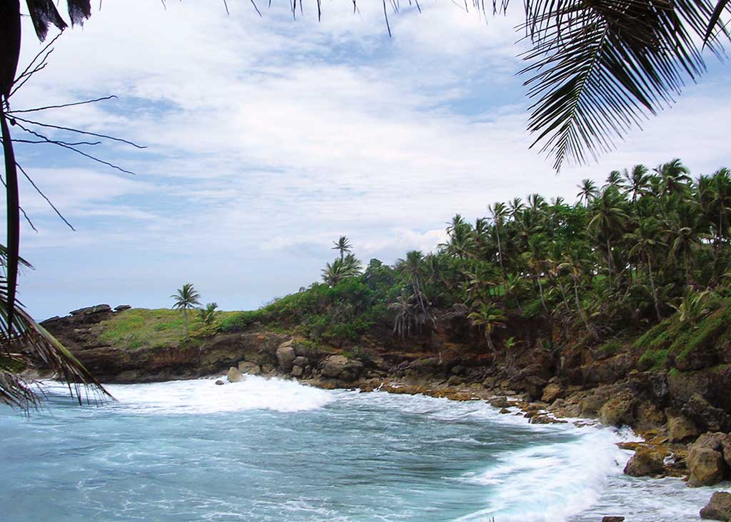 View from the campgrounds at Balneario Cerro Gordo in Vega Alta. Photo © Suzanne Van Atten.