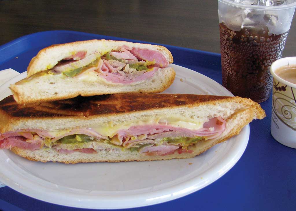 The delicious Cubano sandwich. Photo © Suzanne Van Atten.
