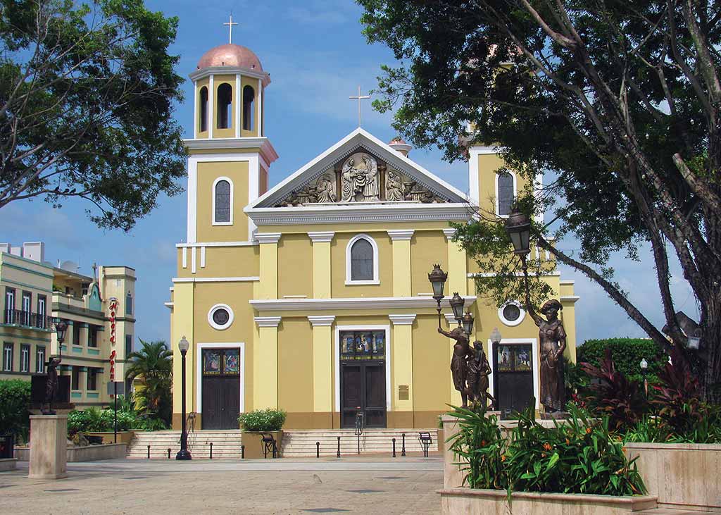 The site of the Catedral Nuestra Señora de la Candelaria in Mayagüez dates back to 1763. Photo © Suzanne Van Atten.
