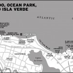 Map of Condado, Ocean Park, and Isla Verde, Puerto Rico