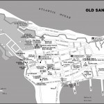 Map of Old San Juan, Puerto Rico