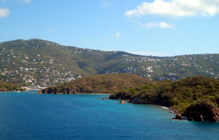 Hassel Island lies just offshore from Charlotte Amalie, St, Thomas, USVI.
