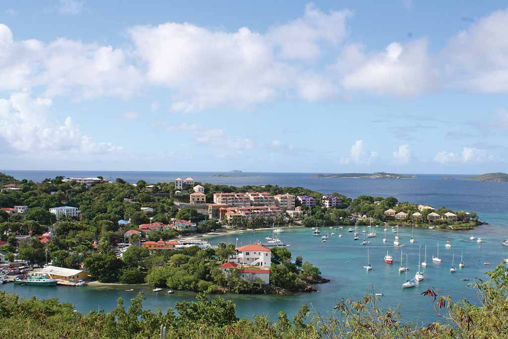 Cruz Bay in St. John. Photo © Susanna Henighan Potter.