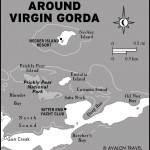 Map of Around Virgin Gorda, Virgin Islands