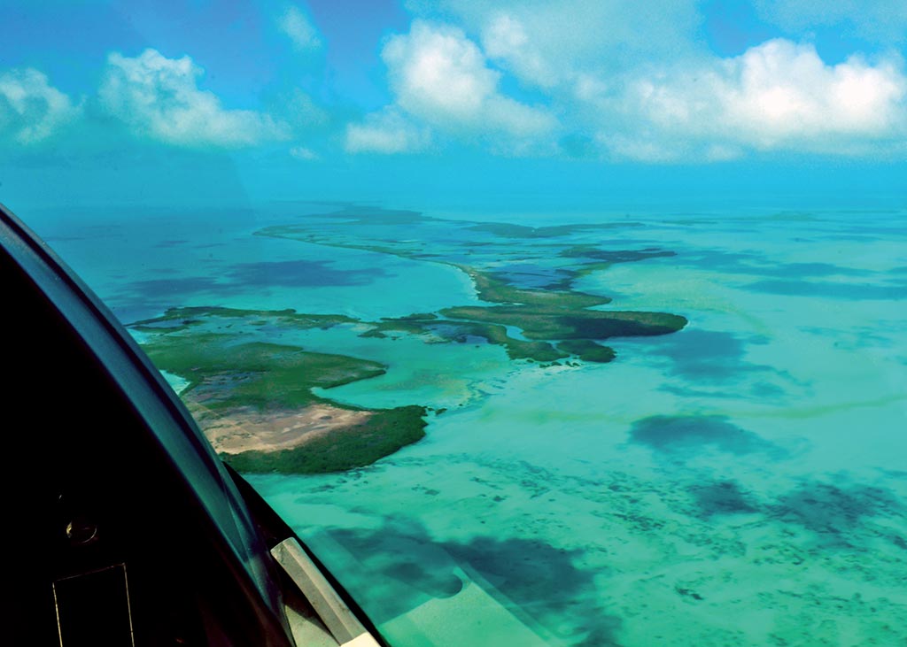 Aerial view of northern cayes. Photo © Lebawit Lily Girma.