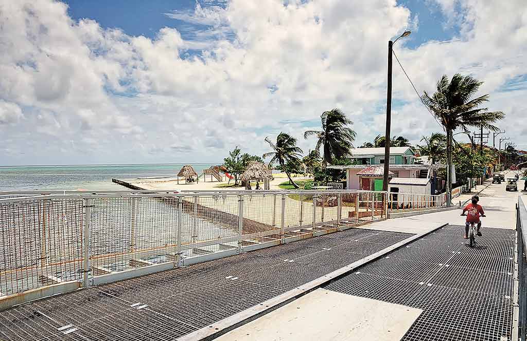 Toll bridge connecting San Pedro with north Ambergris Caye. Photo © Lebawit Lily Girma.