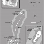 Map of Lighthouse Reef Atoll, Belize