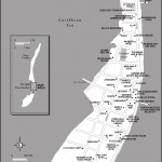 Map of Caye Caulker, Belize