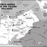 Map of Punta Gorda and the Toledo Villages in Belize